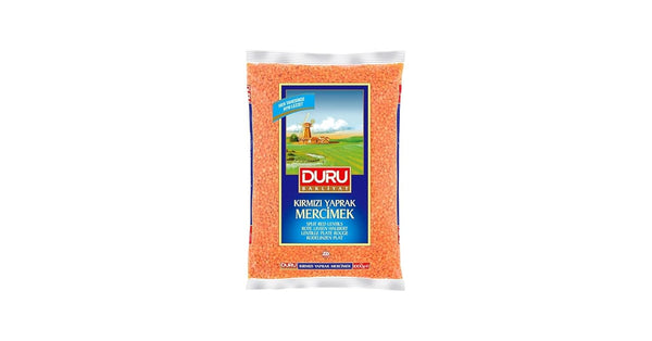 Duru Split Red Lentils 1000g, 100% Natural and Certificated, High Fiber and
