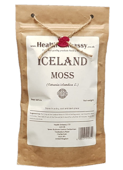 Health Embassy Iceland Moss Herbal Tea - Cetraria Islandica L (50g)