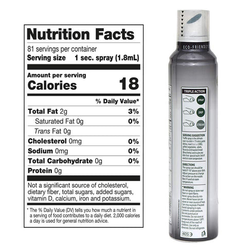 8 oz. (Pack 2) Mantova Extra Virgin Olive Oil Spray Truffle Flavored Spray Bottle - Manage Oil Amount - Great