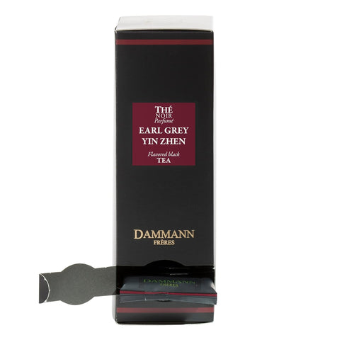 Dammann 24 Count Pack) Freres Sachets, Earl Grey Yin Zhen Tea Bags, Premium Gourmet French Black Tea, Blend Bergamot