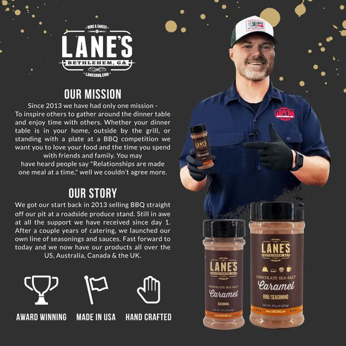 16.4 Oz Lane's Chocolate Sea-Salt Caramel Seasoning, All-Natural Sea Salt Caramel Chocolate Seasoning for Cake, Hot