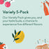 5-Flavor Pack, 9g (12 oz, 5-Pack) OLIPOP - Soda Variety Healthy Soda Sampler, Prebiotic Soft Drinks, Supports Digestive