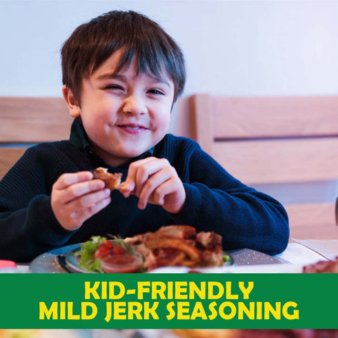 Eaton's Mild Jamaican Jerk Seasoning Easy to Use, Flavorful Caribbean Jerk Blend for Meat, Seafood, BBQ Rub, Grilled
