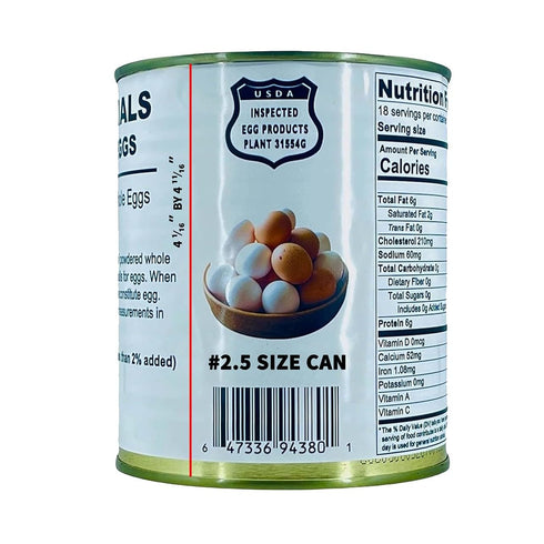 Powdered Whole Eggs for Cooking & Baking | Long-Lasting Pantry Staple for