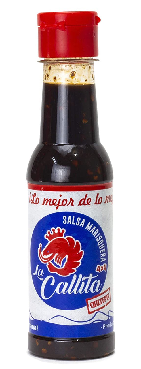 3 pack 4x4 5 oz. ( ) La Callita Salsa, La Callita Seafood Sauce La Original by Lencho and Marisquero from Guasave