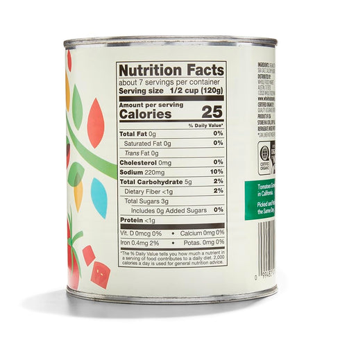 365 28 by Whole Foods Market, Organic Diced Tomatoes, Ounce