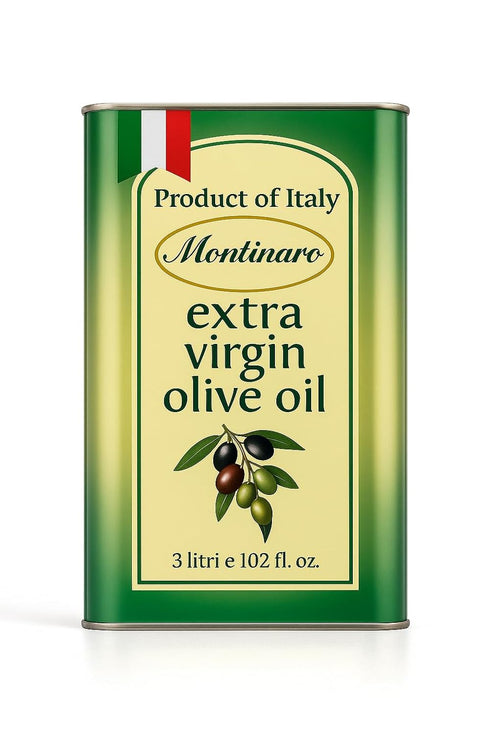 Montinaro Italian Extra Virgin Olive Oil 3 Liter (101 fl oz) Tin