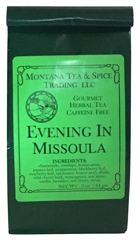 Evening in Missoula Loose Leaf Tea, Montana Tea and Spice Trading, 3 Ounces (Evening in Missoula, Single)
