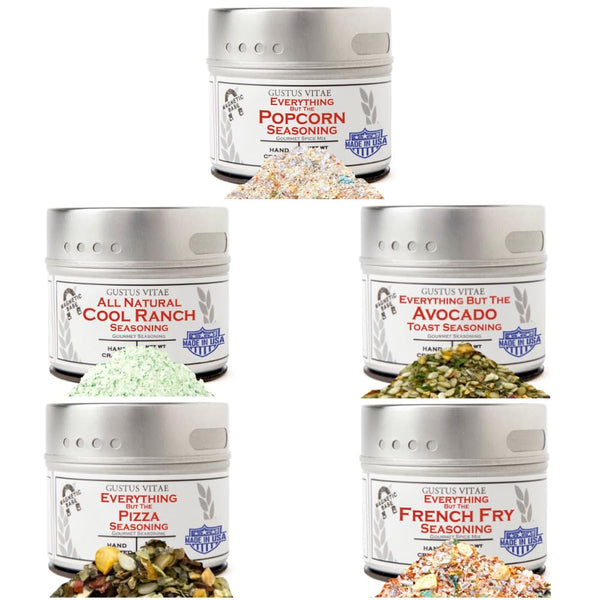 College & Dorm Room Essential Seasoning Set | All Natural, Goumet Spice