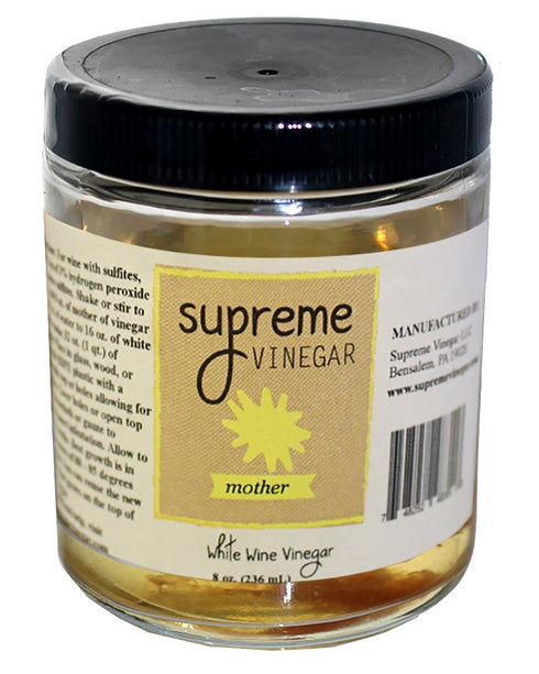 Supreme Vinegar Supreme White Wine Mother of Vinegar (New & Improved Mother)