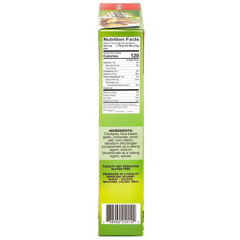 Tazah Falafel Mix, 7oz (200g), Delicious Vegetarian Crunch Patties Powder Mix