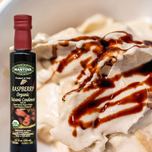 8.5 Oz Mantova Fratelli Raspberry Organic Balsamic Vinegar, Fl