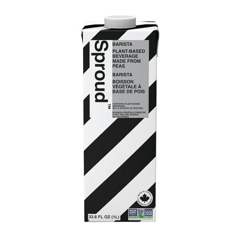 1 (Pack 6) SPROUD Dairy Free Milk BARISTA Flavor, Vegan Milk with Plant-Based Pea Protein, Shelf Stable Non-GMO, Liter