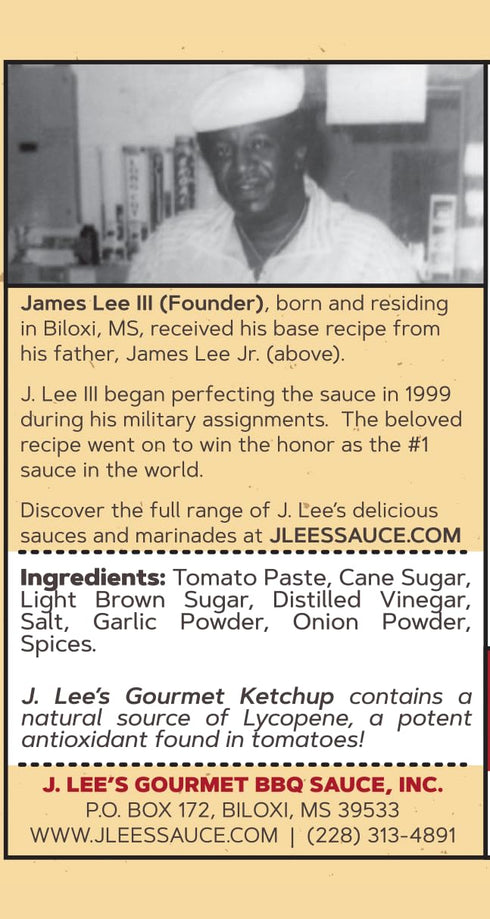 J. Lee's Gourmet BBQ Sauce J. Lee's Gourmet Ketchup