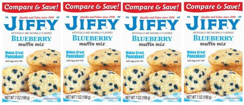 Generic Pack Of 4 Blueberry Muffin Mix, 7 oz.