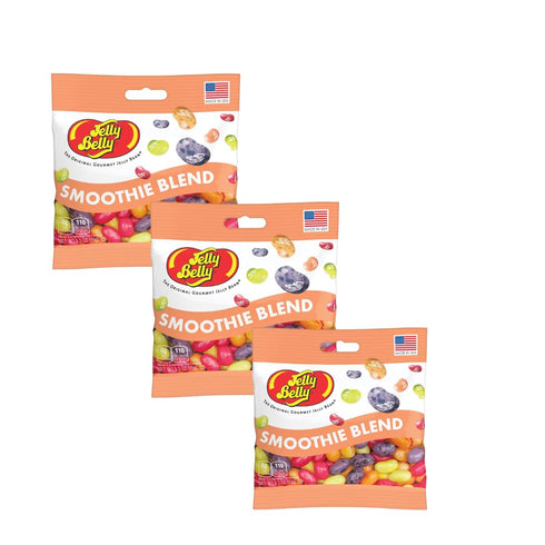 TheCandyCo Jelly Belly Smoothie Blend Jelly Beans- 3 Pack - 3.5 oz each,