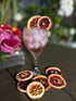 Utama 50+ Dehydrated Blood Orange Slices Dried Citrus Wheels for Cocktails, Garnishes, Crafts, and Decorations