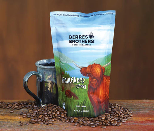 2 Package 2 LB Berres Brothers Highlander Grogg Whole Bean Coffee Pound Combination of Caramel, Butterscotch