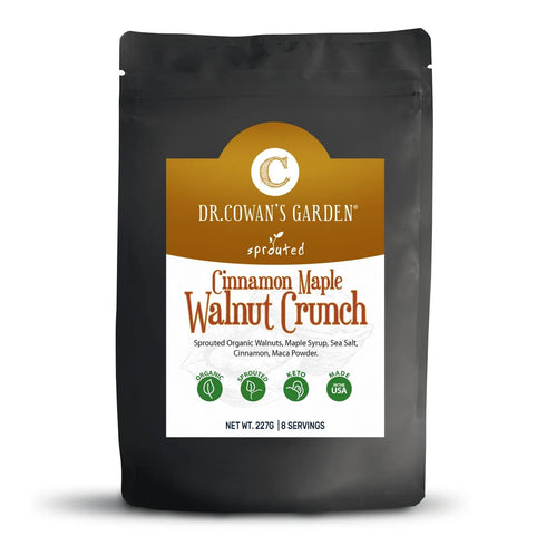 Dr. Cowans Garden Flavored Sprouted Walnuts: Cinnamon Maple Crunch - Sprouted Nuts