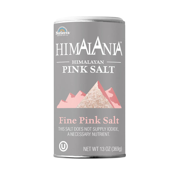 Natierra Himalania Himalayan Fine Pink Salt Shaker | Unrefined & Non-GMO |