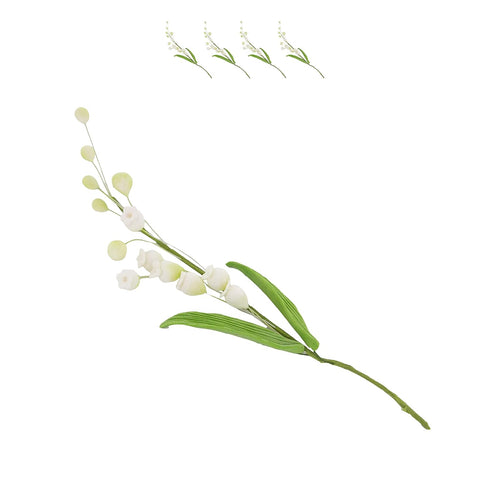 Global Sugar Art Lily of the Valley Sugar Cake Flowers Spray White,