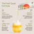 12oz (4 Pack) Happy Being Peach Sparkling White Tea Antioxidant & Polyphenol Rich, Infused with Turmeric, Elderberry