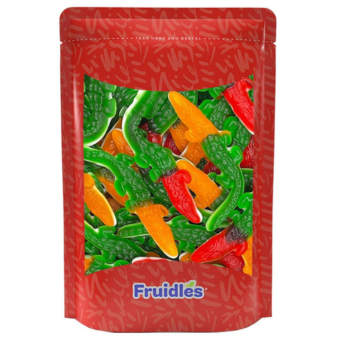 Gummy Gummies (4.4 Fruidles Crocodiles Candy, Delicious Multicolor Fruit Flavors Pounds)