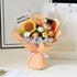Generic 2026 Graduation Crochet Flower Bouquet Knitted Grad Doll,Handmade Crochet Flower Bouquet with Sunflower