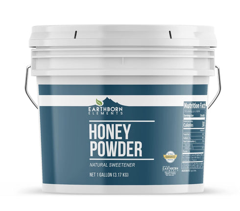 Earthborn Elements Honey Powder 1 Gallon Bucket, Natural Sweetener, Drinks & Baking