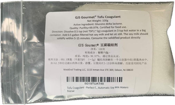 GJS Gourmet Tofu Coagulant - Perfect for Making Organic Tofu Using Automatic