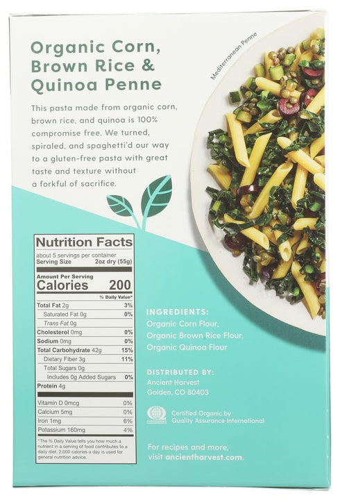 8 oz 2 Ancient Harvest Organic Pasta Penne Gluten Free -- - pc