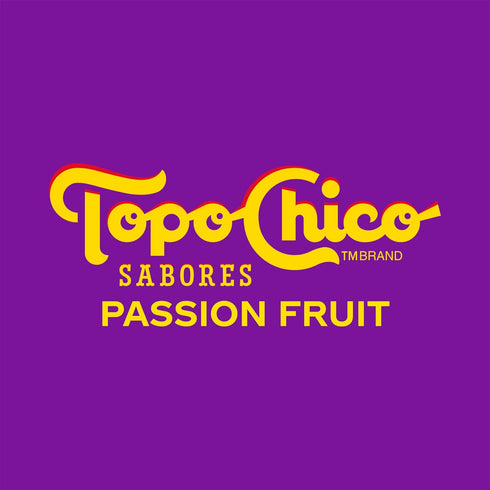 12 oz, 8 Pack Topo Chico Sabores Passionfruit Flavored Sparkling Water, fl