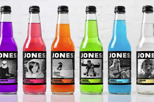 12 6 Jones Soda ounce Glass Bottles (Green Apple, Bottles)