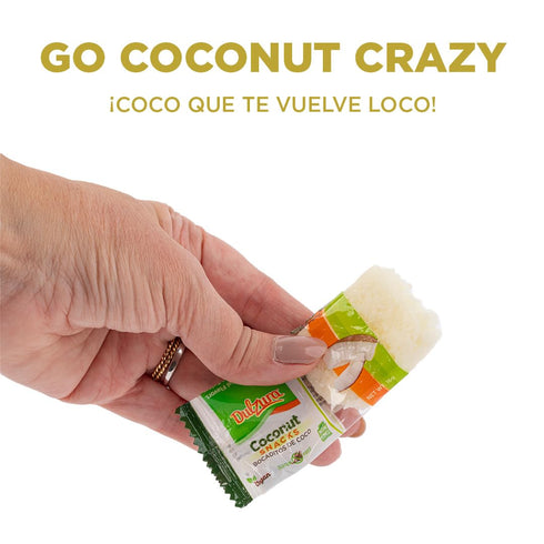 Dulzura 3.4 oz (Pack 1) Coconut Snacks - Light and Flaky Coconut Treats