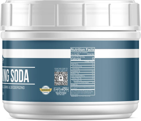 (2 lb Earthborn Elements Washing Soda, Borax, and Baking Soda Tubs Bundle, Each) Cooking, Cleaning, Non-Toxic