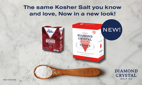 26 Packaging) Diamond Crystal Kosher Salt Flakes - Full Flavor, No Additives - Staple for Professional Chefs and Home