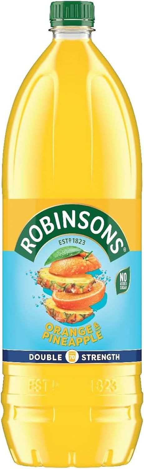 Robinsons 1750Ml Double Strength Orange & Pineapple Fruit Squash No Added Sugar