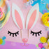Qerleny Happy Birthday Cake Topper, Little White Rabbit Set for Birthday Party Decoration