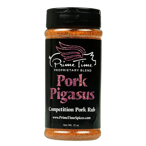 Prime Time Proprietary Blend Prime Time Spices' Pork Pigasus 11oz. 0 Calorie Award Winning Pig Seasoning