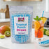 DM Sweets 100 Count Tropical Punch Sour Powder Filled Candy Straws - of Nostalgic Bulk Tangy Sweet and Sour Blue Treats