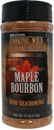 Cooking Wild Seasonings Maple Bourbon Rub-Seasoning, 11oz, Great for Ribs, Pulled Pork, Brisket, Wings, Chicken,