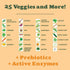 25+ 46pcs Golden Aojiru Green Superfood Powder Japanese Barley Grass Juice with Vegetables, Prebiotic & Enzymes Gluten