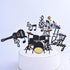 Keoysek Musical Instruments theme cake topper for birthday CupCake Topper Party Decorations Happy Father Birthday