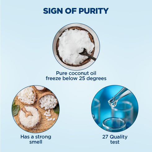 100% 63 fl.oz Parachute Pure and Natural Unrefined Coconut Oil | No Chemicals & Added Preservatives |