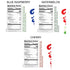 3-Pack 16.9 Time For Treats Cherry, Blue Raspberry, Watermelon Syrup Fluid Ounce Per Bottle for Snow Cones, Homemade