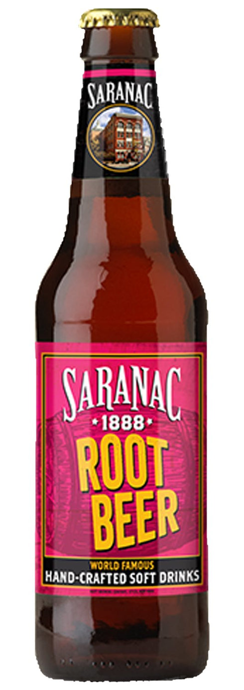 Saranac 12 oz (12 World Famous Hand-Crafted Root Beer, fl Glass Bottles)