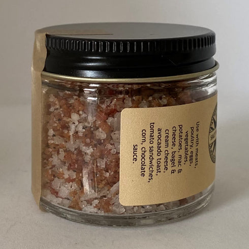 1.5 oz Salt Traders Real Smoked Bacon Sea Salt - Net Wt. (Glass Jar)