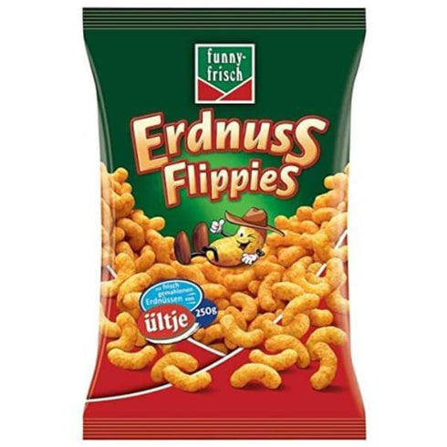 Funny- Frisch Flippies Classic Erdnussflips (Peanut Puffs) Bag, 250g
