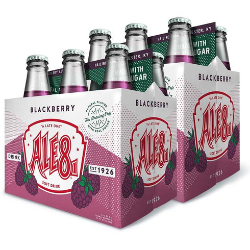 Ale 8 One Blackberry, Glass Bottles, 12 ounces, Pack of 12, 100%