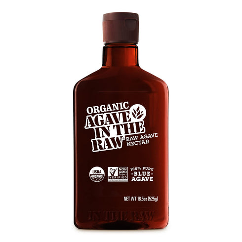 Organic Agave Nectar Sweetener: Blue Agave Syrup, Vegan, Gluten-Free, Low Carb Sugar Substitute for Baking